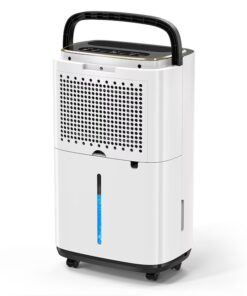 Elexnux LW-AP18-1906 50 pt. Dehumidifier (For Rooms 3001+ sq. ft) For Basements, Bathrooms, Crawlspaces, in White