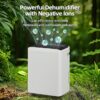 Elexnux LW-AP25-2003EE 50 pt. Dehumidifier (For Rooms 3001+ sq. ft) For Basements, Bathrooms, Crawlspaces, in White