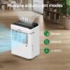 Elexnux LW-AP25-2003EE 50 pt. Dehumidifier (For Rooms 3001+ sq. ft) For Basements, Bathrooms, Crawlspaces, in White