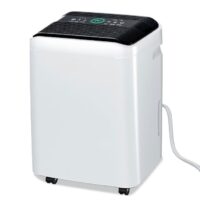 Elexnux LW-AP25-2003EE 50 pt. Dehumidifier (For Rooms 3001+ sq. ft) For Basements, Bathrooms, Crawlspaces, in White