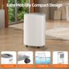 Elexnux LW-OL22-BD076E 50 pt. Dehumidifier (For Rooms 3001+ sq. ft) For Basements, Bathrooms, Crawlspaces, in White