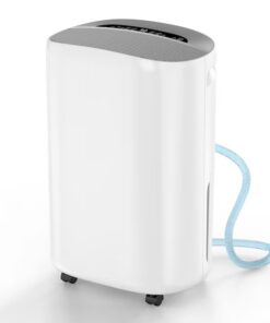 Elexnux LW-OL22-BD076E 50 pt. Dehumidifier (For Rooms 3001+ sq. ft) For Basements, Bathrooms, Crawlspaces, in White