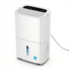 Elexnux LW-SDZ1-120P 120 pt. Dehumidifier (For Rooms 3001+ sq. ft) For Basements, Bathrooms, Crawlspaces, in White