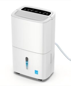 Elexnux LW-SDZ1-120P 120 pt. Dehumidifier (For Rooms 3001+ sq. ft) For Basements, Bathrooms, Crawlspaces, in White