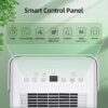Elexnux LW-UDL5-30P 30 pt. Dehumidifier (For Rooms 1501 - 3000 sq. ft) For Basements, Bathrooms, Crawlspaces, in White