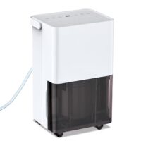 Elexnux LW-UDL5-30P 30 pt. Dehumidifier (For Rooms 1501 - 3000 sq. ft) For Basements, Bathrooms, Crawlspaces, in White