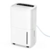 Elexnux LW-UDZ1-150P/P 150 pt. Dehumidifier with Pump (For Rooms 3001+ sq. ft) For Basements, Bathrooms, Crawlspaces, in White