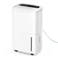 Elexnux LW-UDZ1-150P/P 150 pt. Dehumidifier with Pump (For Rooms 3001+ sq. ft) For Basements, Bathrooms, Crawlspaces, in White