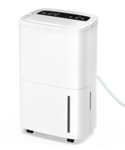 Elexnux LW-UDZ1-150P/P 150 pt. Dehumidifier with Pump (For Rooms 3001+ sq. ft) For Basements, Bathrooms, Crawlspaces, in White