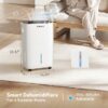 Fehom 026L-JD-150PM JDL 150 pt. Dehumidifier with Pump (For Rooms 3001+ sq. ft) For Basements, Bathrooms, in White