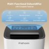 Fehom 026L-JD-150PM JDL 150 pt. Dehumidifier with Pump (For Rooms 3001+ sq. ft) For Basements, Bathrooms, in White