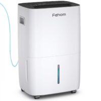 Fehom 026L-JD-150PM JDL 150 pt. Dehumidifier with Pump (For Rooms 3001+ sq. ft) For Basements, Bathrooms, in White
