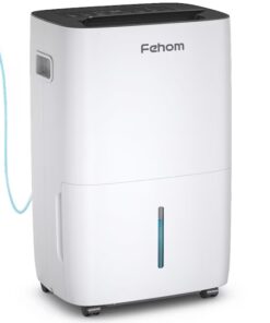 Fehom 026L-JD-150PM JDL 150 pt. Dehumidifier with Pump (For Rooms 3001+ sq. ft) For Basements, Bathrooms, in White