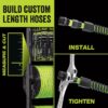 Flexzilla HFZW58250YW Pro Bulk 5/8-in x 250-ft Premium -Duty Kink Free Hybrid polymer Green Hose