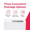 Frigidaire FHDP5033Y1 50 pt. Dehumidifier with Pump (For Rooms 3001+ sq. ft) For Basements, Crawlspaces, ENERGY STAR Certified, in White