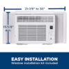 GE AHQ06LYC Small Room Window Air Conditioner , Remote Included ( 115-Volt , 6000-BTU )