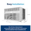 GE AWCS08WWF Medium Room Window Air Conditioner , Remote Included ( 115-Volt , 8000-BTU )