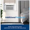 GE AWCS08WWF Medium Room Window Air Conditioner , Remote Included ( 115-Volt , 8000-BTU )