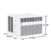 GE AWCS08WWF Medium Room Window Air Conditioner , Remote Included ( 115-Volt , 8000-BTU )