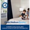 GE AWCS08WWF Medium Room Window Air Conditioner , Remote Included ( 115-Volt , 8000-BTU )