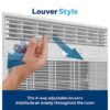 GE AWCS12WWF Large Room Window Air Conditioner , Remote Included ( 115-Volt , 12000-BTU )