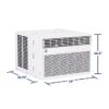 GE AWCS12WWF Large Room Window Air Conditioner , Remote Included ( 115-Volt , 12000-BTU )