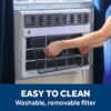 GE AWGH12WWF Large Room Window Air Conditioner with Heater, Remote Included ( 240-Volt , 12200-BTU )