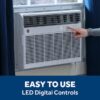 GE AWGH18WWF Extra Large Room Window Air Conditioner with Heater, Remote Included ( 240-Volt , 18300-BTU )