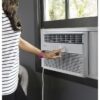 GE PWJV14WWF Smart Electronic Inverter Large Room Window Air Conditioner , Remote Included ( 115-Volt , 14000-BTU )