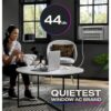 GE PWJV14WWF Smart Electronic Inverter Large Room Window Air Conditioner , Remote Included ( 115-Volt , 14000-BTU )