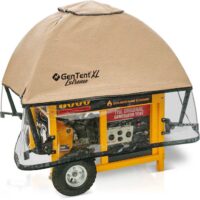 GenTent XL Universal Kit (Extreme, Tan) for Large Open Frame Generators Generator cover