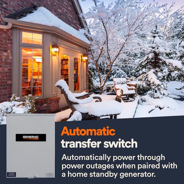 Generac RXSW100A3 100 -Amp Service rated single-phase Automatic Transfer Switch1_11zon Generac RXSW100A3 100 -Amp Service rated single-phase Automatic Transfer Switch