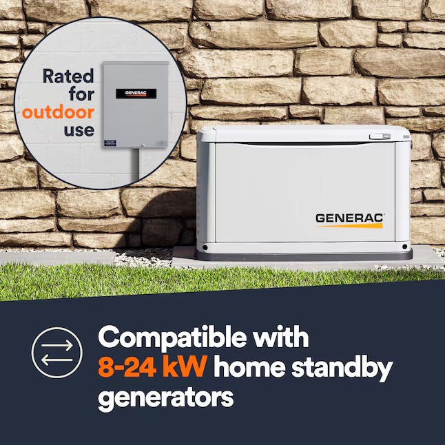 Generac RXSW100A3 100 -Amp Service rated single-phase Automatic Transfer Switch6_11zon Generac RXSW100A3 100 -Amp Service rated single-phase Automatic Transfer Switch