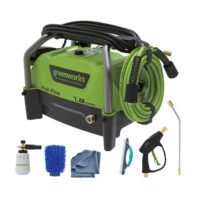Greenworks GPW1200K High Flow Automotive 1200-PSI 1.8-GPM Cold Water Electric Pressure washer with 3 Spray Tips