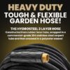 HYDROSTEEL 8588 3/8-in x 100-ft Heavy -Duty Kink Free Rubber and vinyl Black Coiled Hose