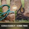 HYDROSTEEL 8588 3/8-in x 100-ft Heavy -Duty Kink Free Rubber and vinyl Black Coiled Hose