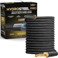 HYDROSTEEL 8588 3/8-in x 100-ft Heavy -Duty Kink Free Rubber and vinyl Black Coiled Hose