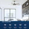 Harbor Breeze 42132 Audiss 44-in Brushed Nickel with Driftwood/Nutmeg Blades LED Ceiling Fan With Light and Pull Chain Included 5 -Blade Harbor Breeze 42132 Audiss 44-in Brushed Nickel with Driftwood/Nutmeg Blades LED Ceiling Fan With Light and Pull Chain Included 5 -Blade