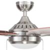 Harbor Breeze 42132 Audiss 44-in Brushed Nickel with Driftwood/Nutmeg Blades LED Ceiling Fan With Light and Pull Chain Included 5 -Blade Harbor Breeze 42132 Audiss 44-in Brushed Nickel with Driftwood/Nutmeg Blades LED Ceiling Fan With Light and Pull Chain Included 5 -Blade