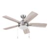 Harbor Breeze 42132 Audiss 44-in Brushed Nickel with Driftwood/Nutmeg Blades LED Ceiling Fan With Light and Pull Chain Included 5 -Blade Harbor Breeze 42132 Audiss 44-in Brushed Nickel with Driftwood/Nutmeg Blades LED Ceiling Fan With Light and Pull Chain Included 5 -Blade
