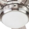 Harbor Breeze 42132 Audiss 44-in Brushed Nickel with Driftwood/Nutmeg Blades LED Ceiling Fan With Light and Pull Chain Included 5 -Blade Harbor Breeze 42132 Audiss 44-in Brushed Nickel with Driftwood/Nutmeg Blades LED Ceiling Fan With Light and Pull Chain Included 5 -Blade