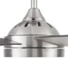 Harbor Breeze 42311 Camden 52-in Brushed Nickel with Driftwood/Sienna Blades LED Ceiling Fan With Light and Remote Control Included 5 -Blade