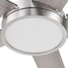 Harbor Breeze 42311 Camden 52-in Brushed Nickel with Driftwood/Sienna Blades LED Ceiling Fan With Light and Remote Control Included 5 -Blade