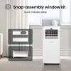 Hisense AP0525CR1W 5000 BTU (DOE) 115-Volt Vented Small Room Portable Air Conditioner Remote Included