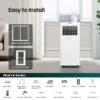 Hisense AP0525CR1W 5000 BTU (DOE) 115-Volt Vented Small Room Portable Air Conditioner Remote Included
