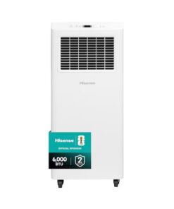 Hisense AP0625CR1W 6000 BTU (DOE) 115 Vented Small Room Portable Air Conditioner Remote Included