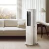 Hisense APT0825UW1WD Tower Inverter 8000 BTU (DOE) 115-Volt Vented Medium Room Smart Portable Air Conditioner with Heater, Remote Included