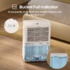 Hisense DH2526K1W 25 pt. Large Room Dehumidifier For Basements, Bathrooms, Crawlspaces, ENERGY STAR Certified, in White