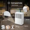 Hisense DH2526K1W 25 pt. Large Room Dehumidifier For Basements, Bathrooms, Crawlspaces, ENERGY STAR Certified, in White