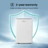 Hisense DH3526K1W Dehumidifier 35 pt. Large Room Dehumidifier For Basements, Bathrooms, Crawlspaces, ENERGY STAR Certified, in White